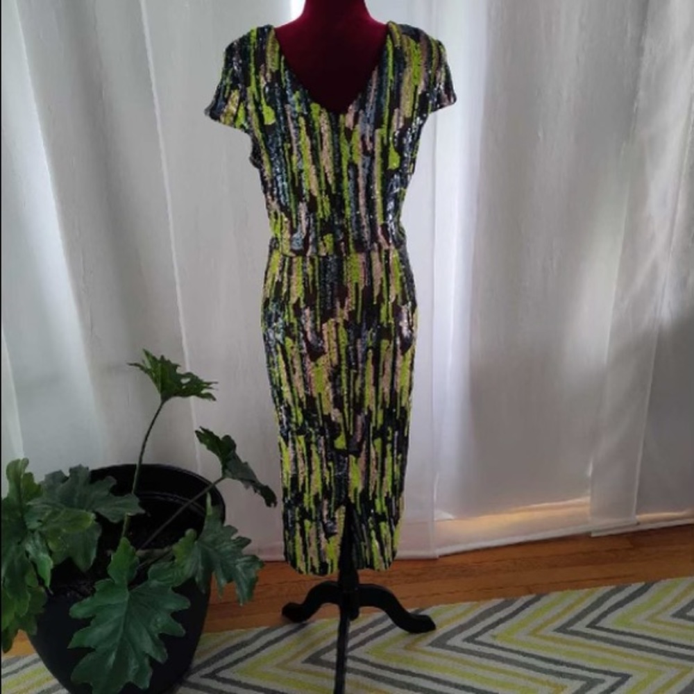 Multicolored Dress The Population Gown